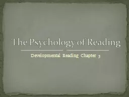 Developmental Reading Chapter 3