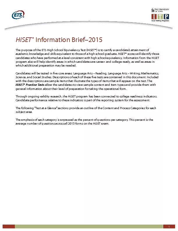 Information Brief–2015