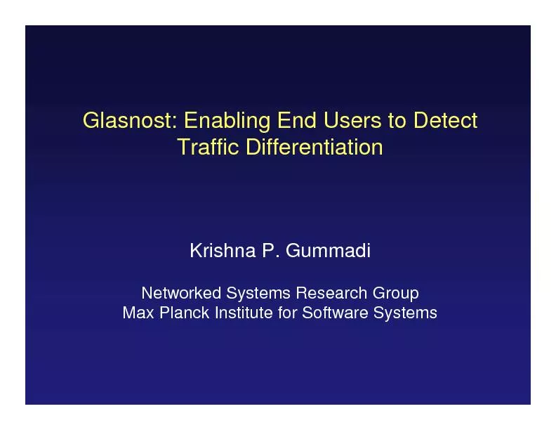 Glasnost: Enabling End Users to Detect