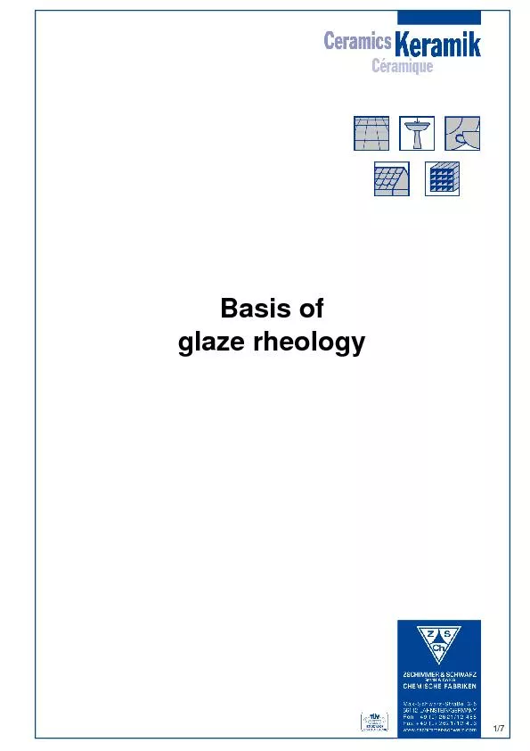 Basis ofglazerheology1/7