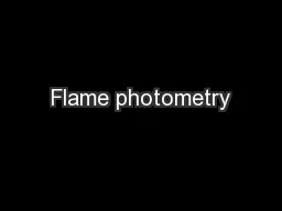 Flame photometry