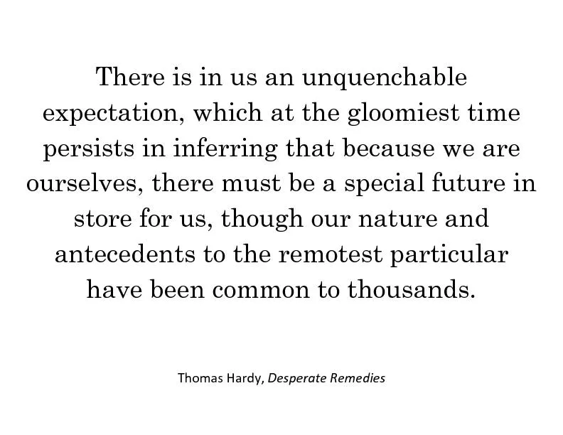 There is in us an unquenchable