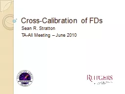 Cross-Calibration of FDs