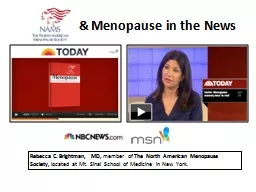 & Menopause in the News