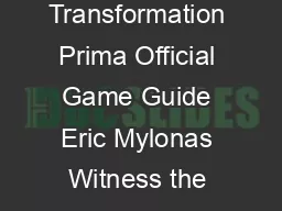 Dragon Ball GT Transformation Prima Official Game Guide Eric Mylonas Witness the Beginning