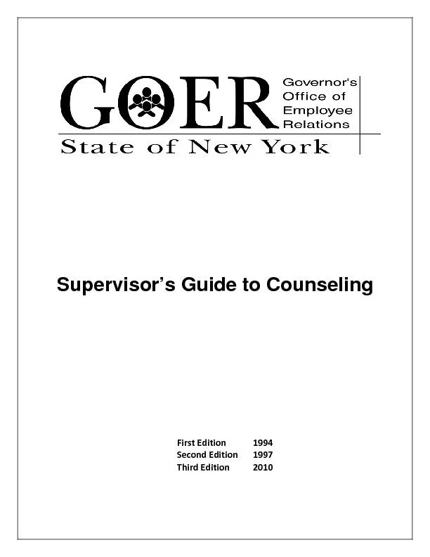 Supervisor’s Guide to CounselingFirst Edition Second Edition    T