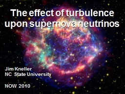 The effect of turbulence upon supernova neutrinos
