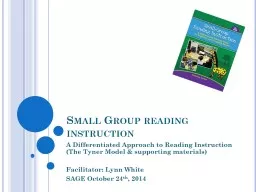 Small Group reading instruction