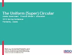 The Uniform (Super) Circular