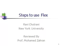 1 Steps to use Flex