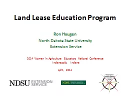 Land Lease Education Program