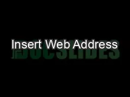 Insert Web Address