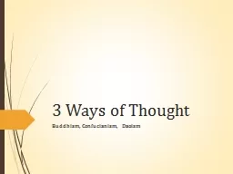 3 Ways of Thought