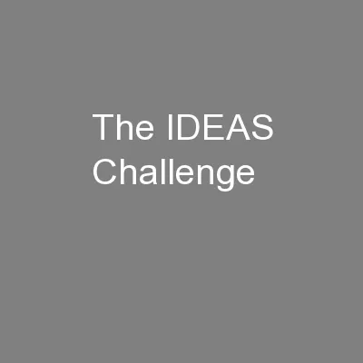 The IDEAS Challenge
