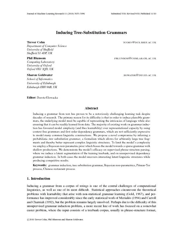 JournalofMachineLearningResearch11(2010)3053-3096Submitted5/10;Revised