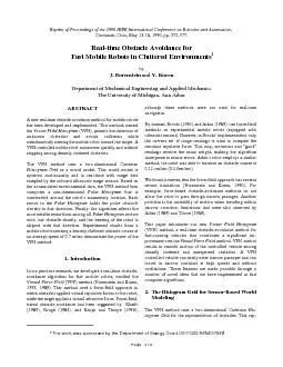 This work was sponsored by the Department of Energy Grant DEFGNE Page  Reprint of Proceedings of the  IEEE International Conference on Robotics and Automation  Cincinnati Ohio May   pp