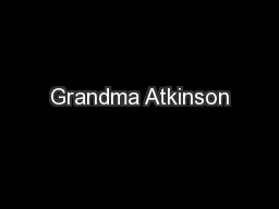 Grandma Atkinson