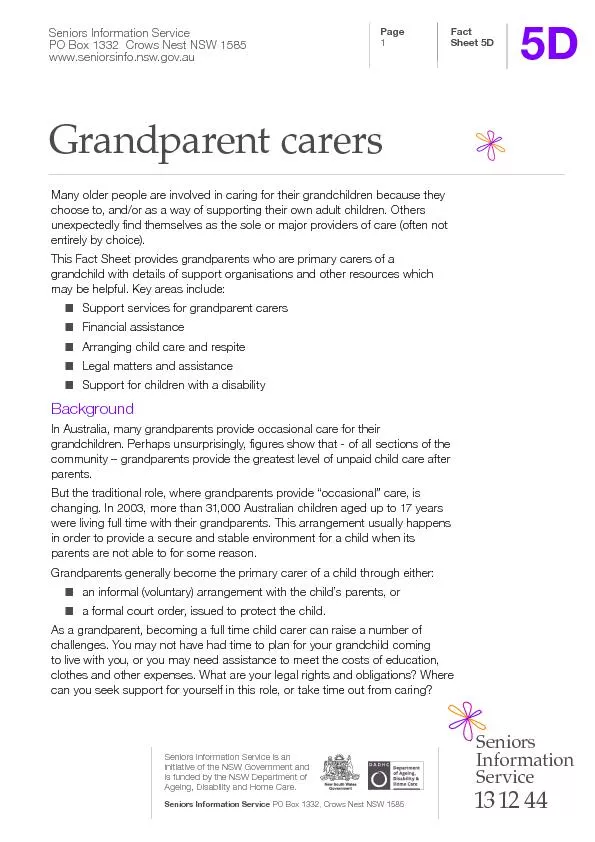 Grandparent carers