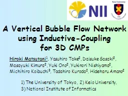 A Vertical Bubble Flow Network using Inductive-Coupling