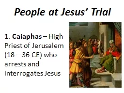 People at Jesus’ Trial
