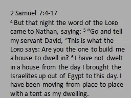 2 Samuel 7:4-17