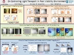 On Controlling Light Transport in Poor Visibility Environme