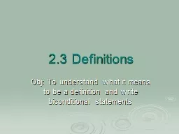 2.3 Definitions