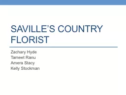 Saville’s Country Florist