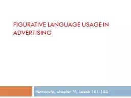 FIGURATIVE LANGUAGE USAGE IN ADVERTISING
