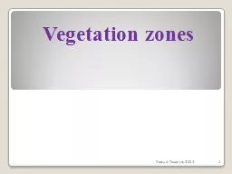 Vegetation zones