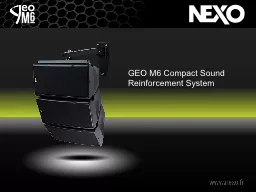 GEO M6 Compact Sound Reinforcement System