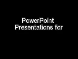 PowerPoint Presentations for
