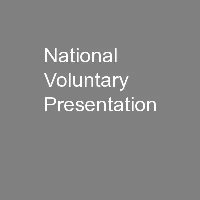 National Voluntary Presentation