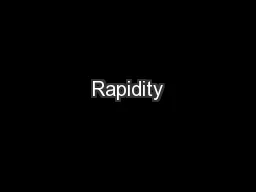 Rapidity
