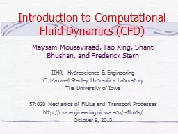 Introduction to Computational Fluid Dynamics (CFD)