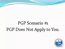 PGP Scenario #1