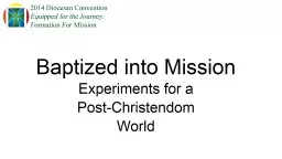Baptized into Mission