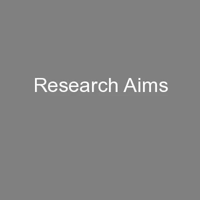 Research Aims