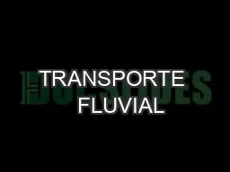 TRANSPORTE   FLUVIAL