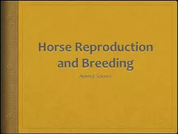 Horse Reproduction and Breeding