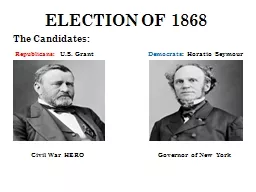 ELECTION OF 1868