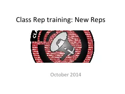 Class Rep training: New Reps