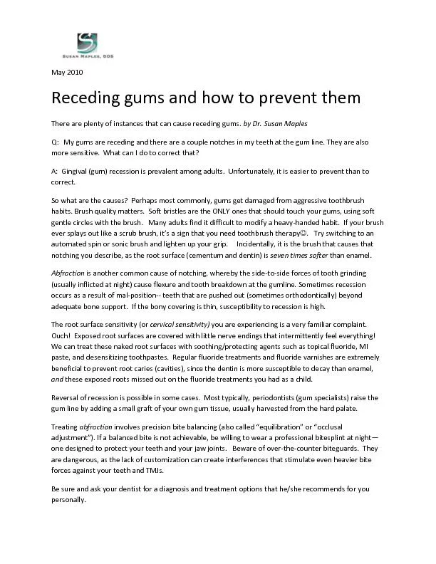 Receding gums and how to prevent them