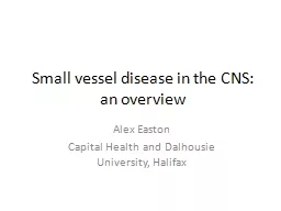 Small vessel disease in the CNS: an overview