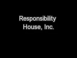 Responsibility House, Inc.