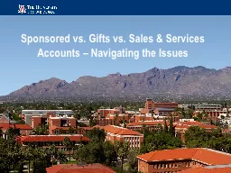 Sponsored vs. Gifts vs. Sales & Services Accounts – N