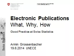 Electronic Publications  