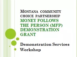 Montana community choice partnership