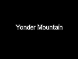 Yonder Mountain