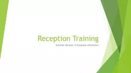 Reception Training